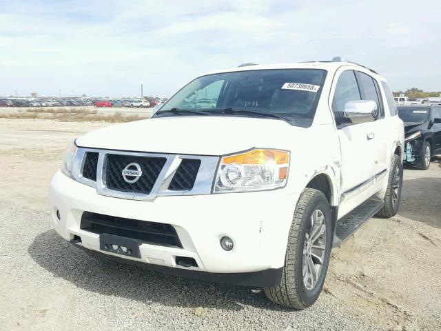 5N1BA0ND0FN618394 - 2015 NISSAN ARMADA SV WHITE photo 2