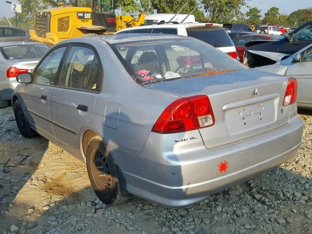 2HGES16384H566871 - 2004 HONDA CIVIC DX V SILVER photo 3