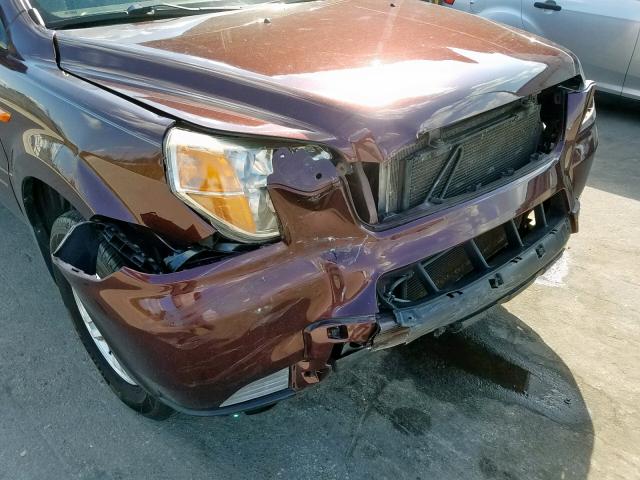 5FNYF28208B021740 - 2008 HONDA PILOT VP BURGUNDY photo 9