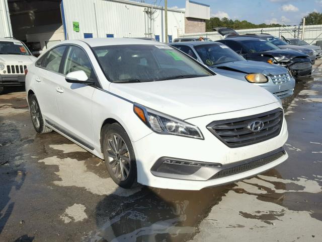 5NPE34AF6GH280284 - 2016 HYUNDAI SONATA SPO WHITE photo 1