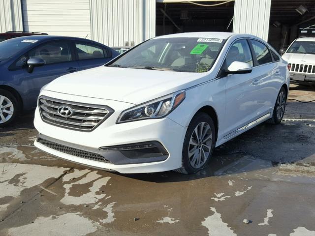 5NPE34AF6GH280284 - 2016 HYUNDAI SONATA SPO WHITE photo 2