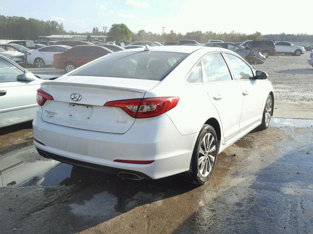 5NPE34AF6GH280284 - 2016 HYUNDAI SONATA SPO WHITE photo 4