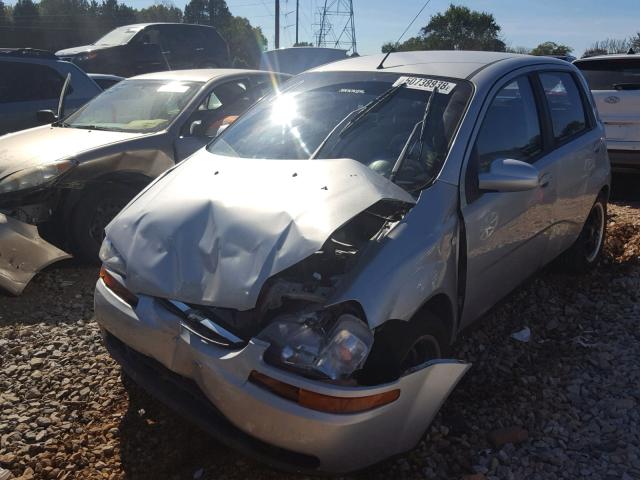 KL1TD66618B128495 - 2008 CHEVROLET AVEO BASE Күміс фото 2