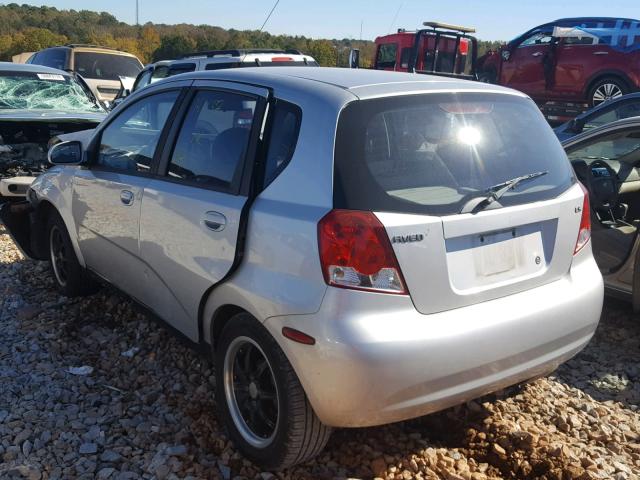 KL1TD66618B128495 - 2008 CHEVROLET AVEO BASE Күміс фото 3