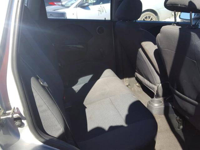 KL1TD66618B128495 - 2008 CHEVROLET AVEO BASE Күміс фото 6