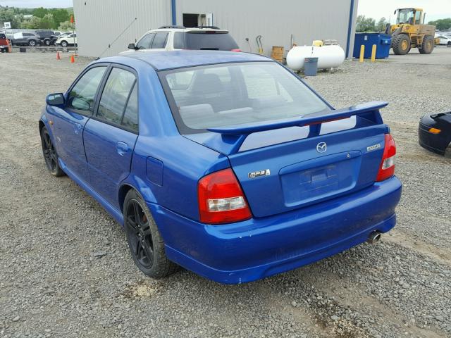 JM1BJ227610440527 - 2001 MAZDA PROTEGE MP BLUE photo 3