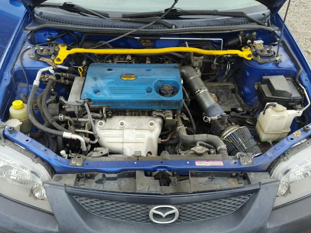 JM1BJ227610440527 - 2001 MAZDA PROTEGE MP BLUE photo 7