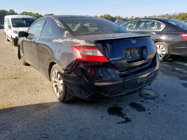 2HGFG1B98AH515270 - 2010 HONDA CIVIC EXL 黑色 照片 3