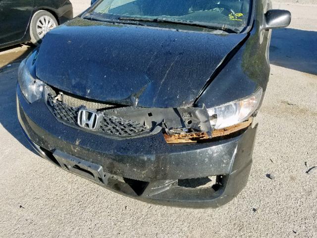 2HGFG1B98AH515270 - 2010 HONDA CIVIC EXL 黑色 照片 9