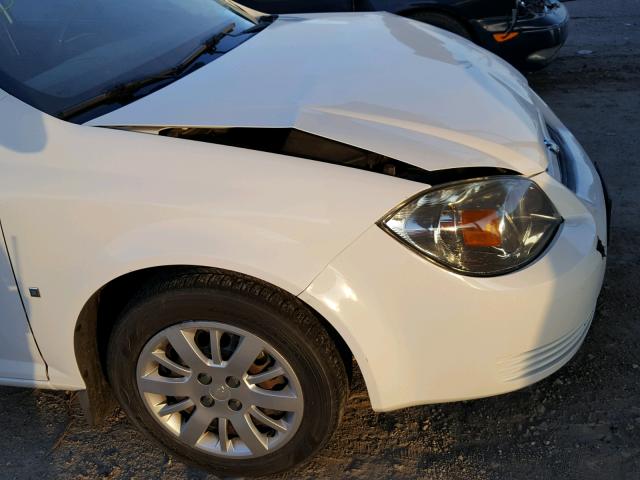 1G1AT58H597296472 - 2009 CHEVROLET COBALT LT WHITE photo 9