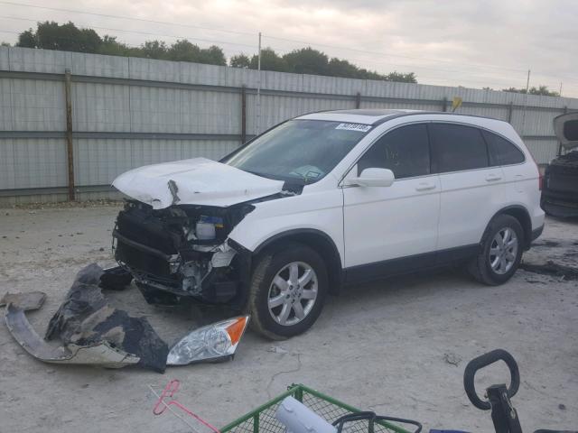 JHLRE38749C008595 - 2009 HONDA CR-V EXL WHITE photo 2