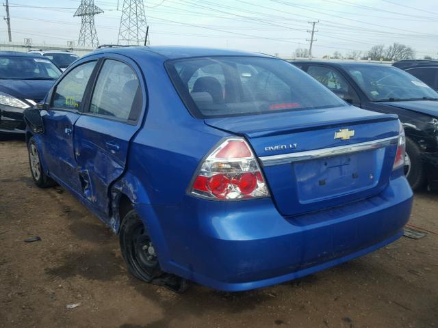 KL1TD5DE7AB123523 - 2010 CHEVROLET AVEO LS BLUE photo 3