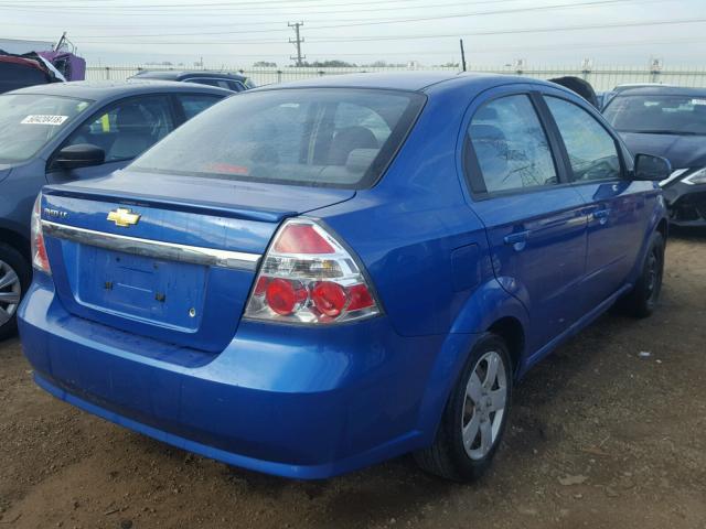 KL1TD5DE7AB123523 - 2010 CHEVROLET AVEO LS BLUE photo 4