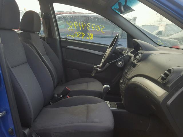 KL1TD5DE7AB123523 - 2010 CHEVROLET AVEO LS BLUE photo 5