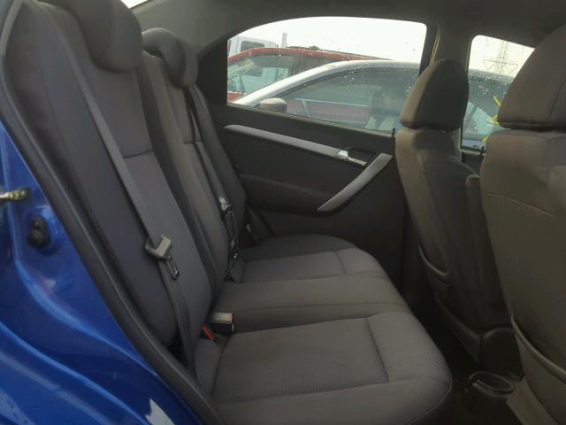 KL1TD5DE7AB123523 - 2010 CHEVROLET AVEO LS BLUE photo 6