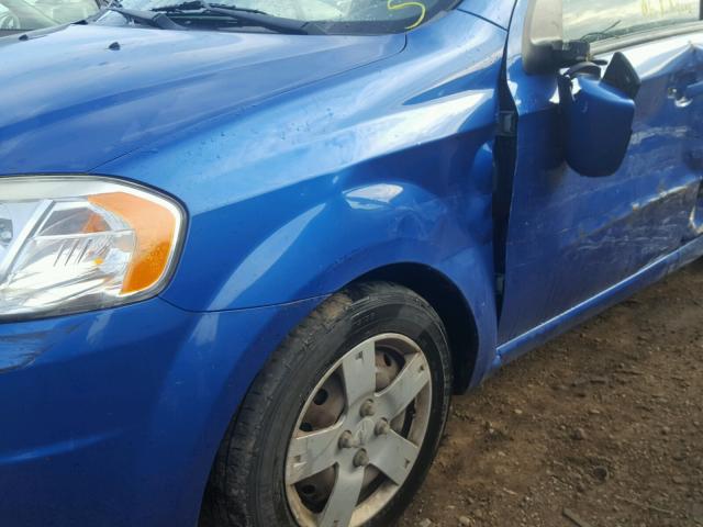 KL1TD5DE7AB123523 - 2010 CHEVROLET AVEO LS BLUE photo 9
