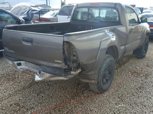 5TEPX42N99Z627979 - 2009 TOYOTA TACOMA GRAY photo 4