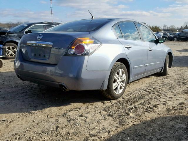 1N4CL2AP4AC182836 - 2010 NISSAN ALTIMA HYB BLUE photo 4