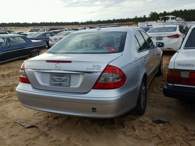 WDBUF22X37B056355 - 2007 MERCEDES-BENZ E 320 CDI SILVER photo 4