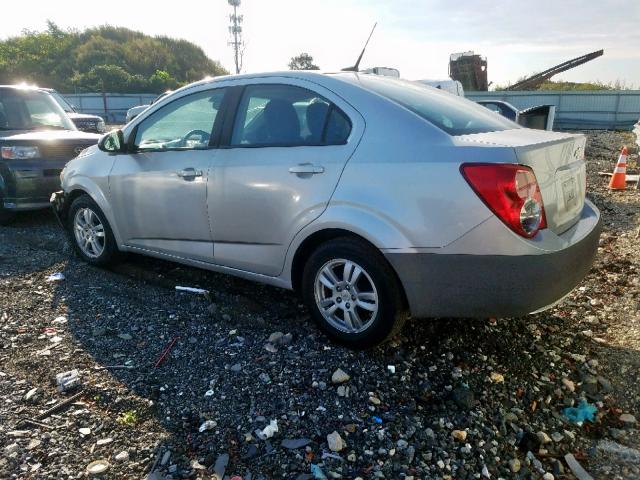 1G1JA5SHXC4105264 - 2012 CHEVROLET SONIC LS 银色 照片 3