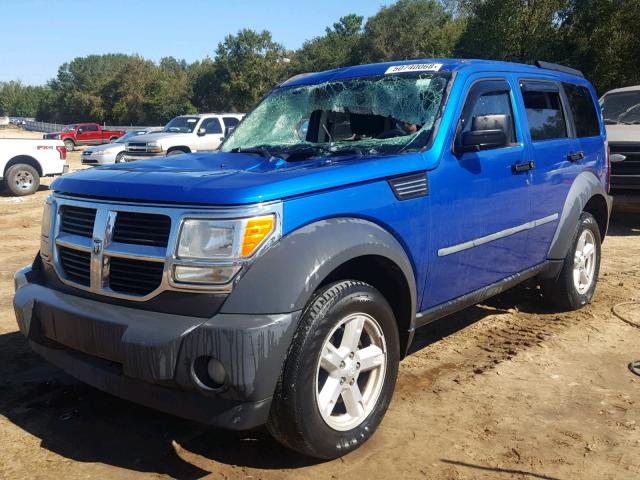 1D8GU28K97W720572 - 2007 DODGE NITRO SXT BLUE photo 2