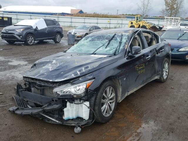 JN1BV7AR1FM394192 - 2015 INFINITI Q50 BASE BLACK photo 2