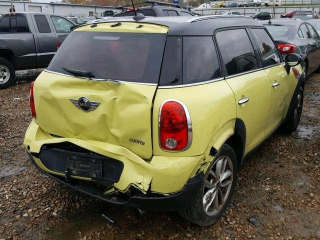 WMWZB3C57BWH94764 - 2011 MINI COOPER COU YELLOW photo 9