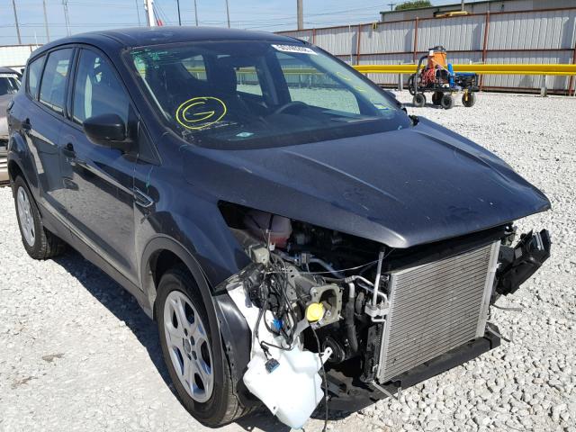 1FMCU0F75JUB71743 - 2018 FORD ESCAPE S CHARCOAL photo 1