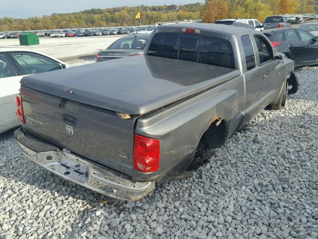 1D7HE42N45S214088 - 2005 DODGE DAKOTA SLT SILVER photo 4