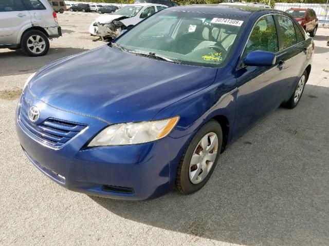 4T1BE46K09U326473 - 2009 TOYOTA CAMRY BASE BLUE photo 2