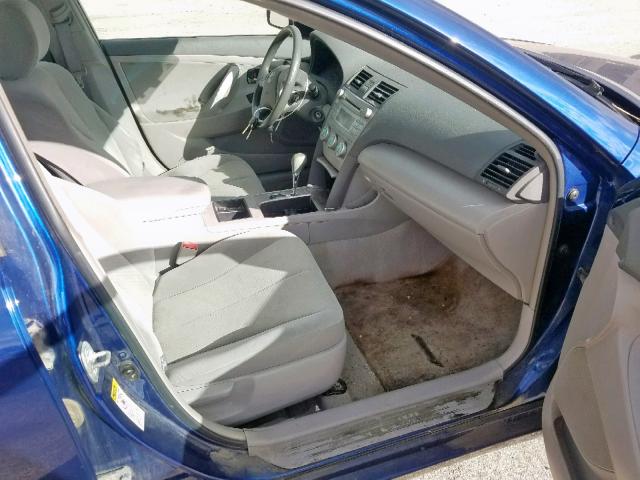 4T1BE46K09U326473 - 2009 TOYOTA CAMRY BASE BLUE photo 5