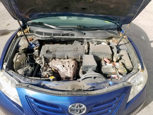 4T1BE46K09U326473 - 2009 TOYOTA CAMRY BASE BLUE photo 7