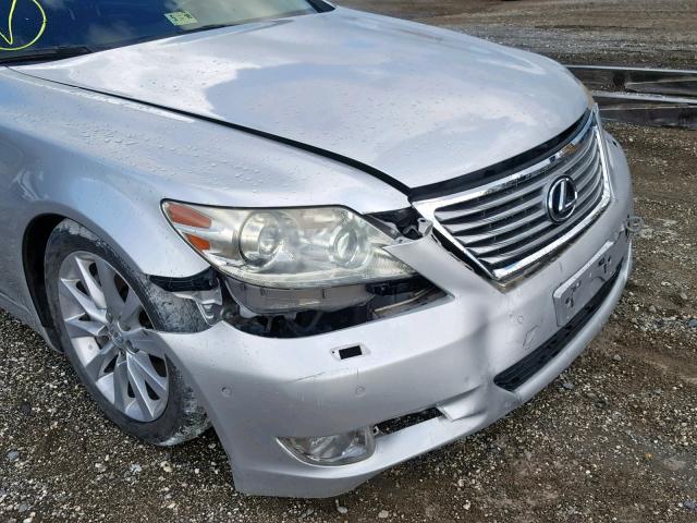 JTHDL5EF0A5001526 - 2010 LEXUS LS 460L SILVER photo 9