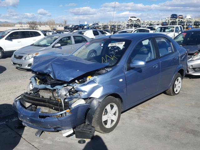 KL1TD56626B628690 - 2006 CHEVROLET AVEO BASE Mavi foto 2