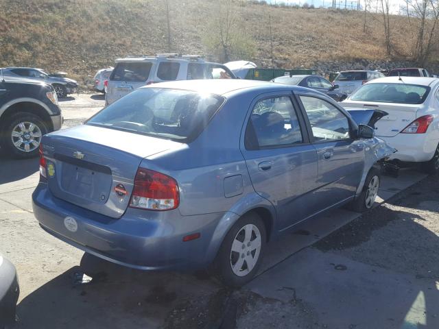 KL1TD56626B628690 - 2006 CHEVROLET AVEO BASE Mavi foto 4