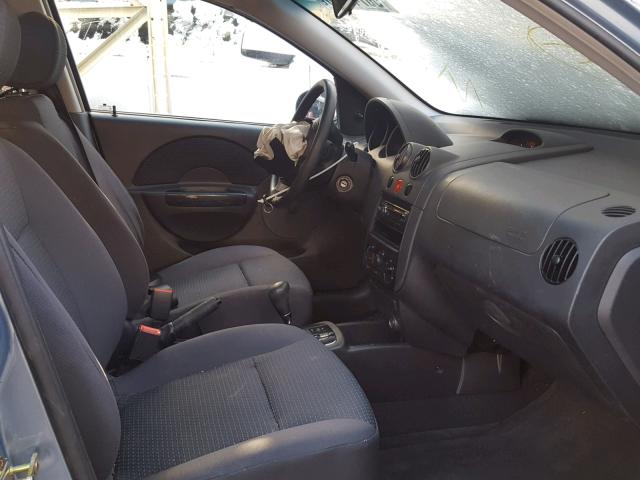 KL1TD56626B628690 - 2006 CHEVROLET AVEO BASE Mavi foto 5