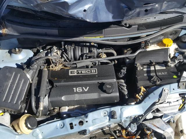 KL1TD56626B628690 - 2006 CHEVROLET AVEO BASE Mavi foto 7
