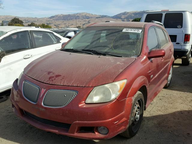 5Y2SL65866Z448054 - 2006 PONTIAC VIBE RED photo 2