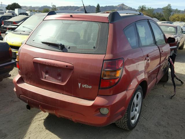 5Y2SL65866Z448054 - 2006 PONTIAC VIBE RED photo 4