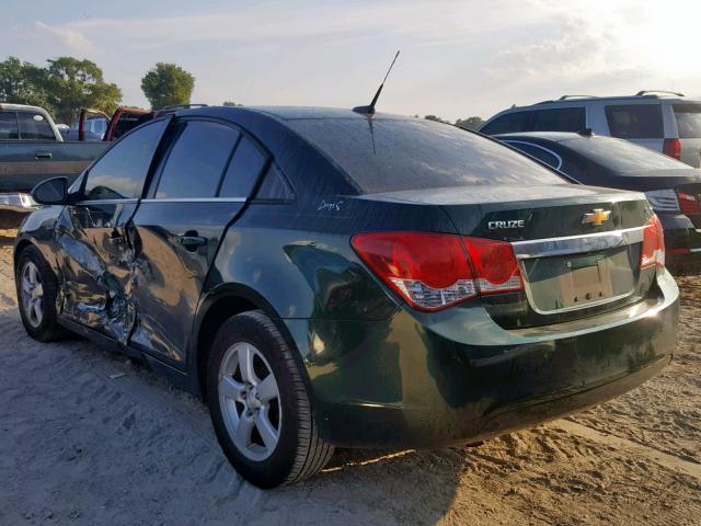 1G1PC5SB0E7437201 - 2014 CHEVROLET CRUZE LT GREEN photo 3