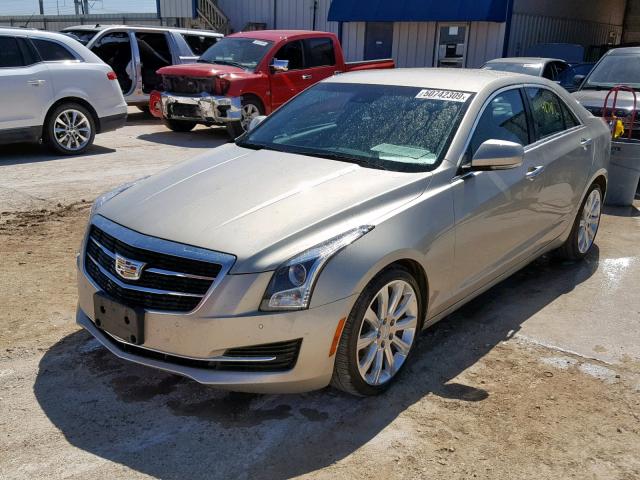 1G6AB5S39F0109202 - 2015 CADILLAC ATS LUXURY GOLD photo 2