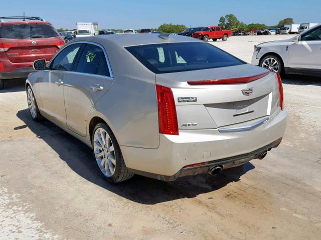 1G6AB5S39F0109202 - 2015 CADILLAC ATS LUXURY GOLD photo 3