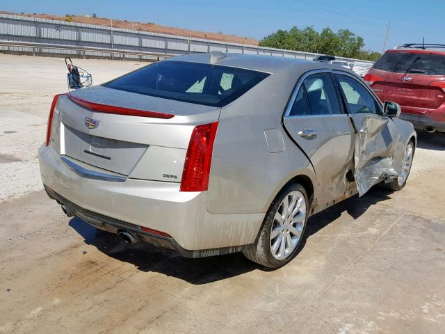 1G6AB5S39F0109202 - 2015 CADILLAC ATS LUXURY GOLD photo 4