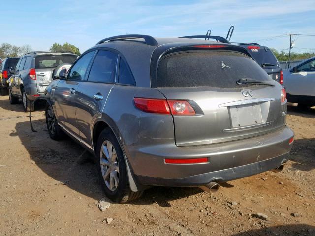 JNRAS08W66X204650 - 2006 INFINITI FX35 GRAY photo 3