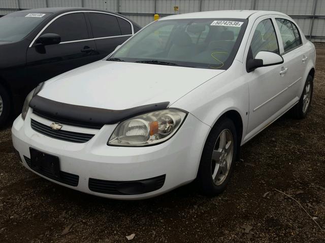 1G1AL58F987162304 - 2008 CHEVROLET COBALT LT WHITE photo 2