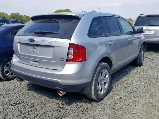 2FMDK4JC6DBA41308 - 2013 FORD EDGE SEL SILVER photo 4