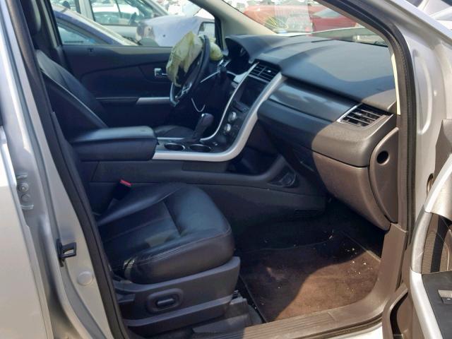 2FMDK4JC6DBA41308 - 2013 FORD EDGE SEL SILVER photo 5