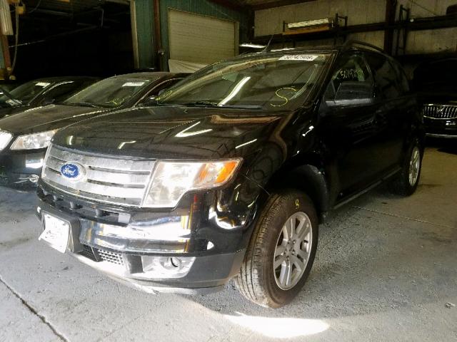 2FMDK38C48BA72885 - 2008 FORD EDGE SEL BLACK photo 2