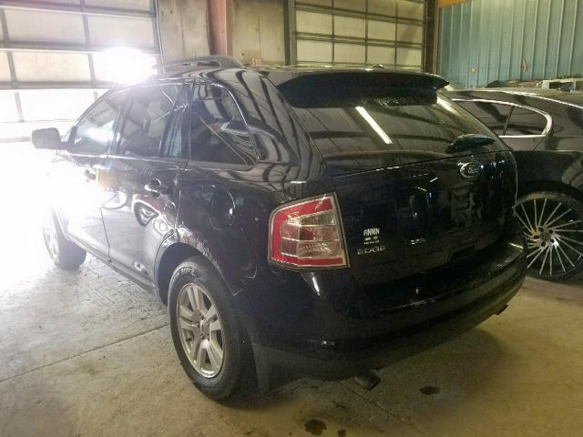 2FMDK38C48BA72885 - 2008 FORD EDGE SEL BLACK photo 3