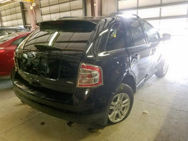 2FMDK38C48BA72885 - 2008 FORD EDGE SEL BLACK photo 4